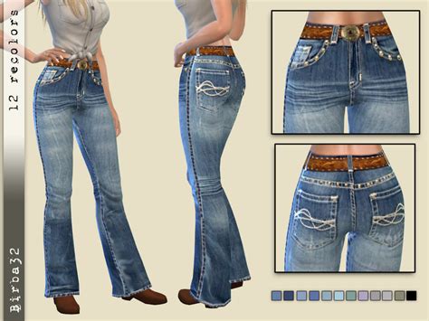 cowgirl clothes cc sims 4