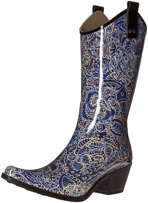 cowgirl style rain boots
