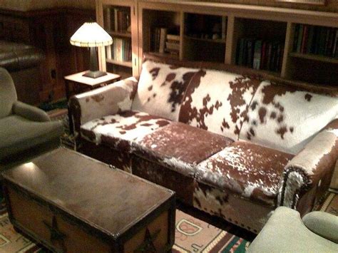 Cowhide On Couch