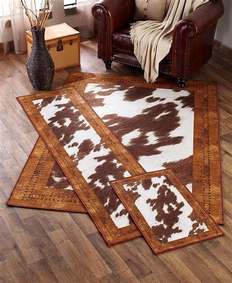 cowhide pattern carpet