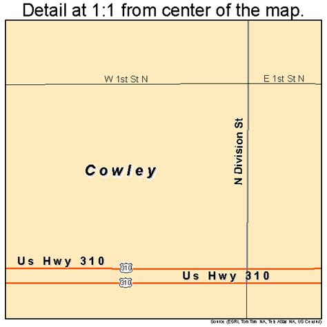 cowley wyoming map