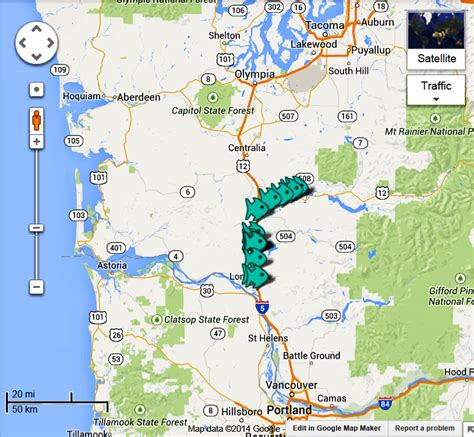 cowlitz river live map