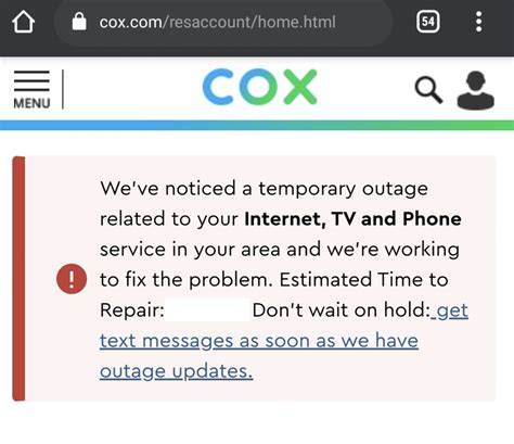 cox communication outage