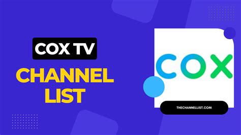 cox market tv channel lineup