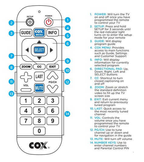 How To Program COX URC 8820 Remote Control Codes For Universal Remotes