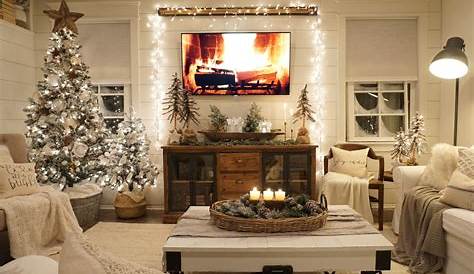 Cozy Christmas Living Rooms 90 You’ll Never Want To Leave! Fireplace