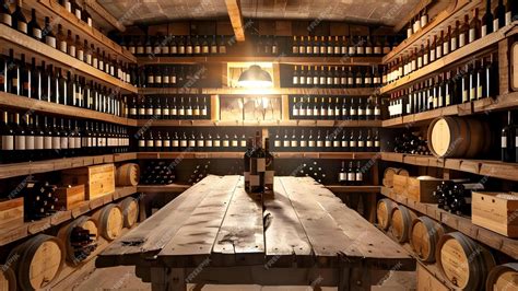 cozy cellar setting