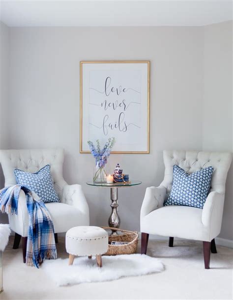 Cozy seating in bedroom