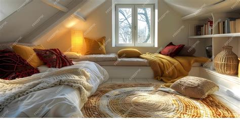 Cozy Textiles in Attic Bedroom