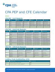 cpa schedule 2023 cfe