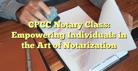 cpcc notary public class schedule