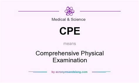 cpe meaning medical physical