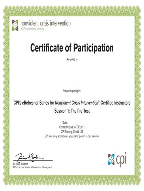 cpi training certification free