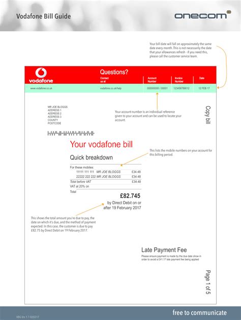 cpos vodafone idea bill