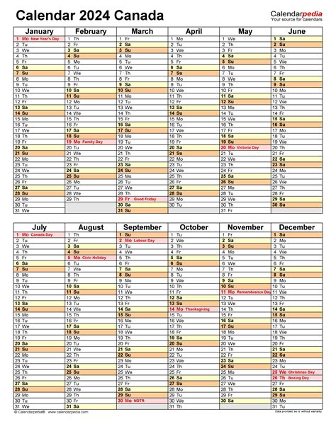 Cpp 2024-25 Calendar