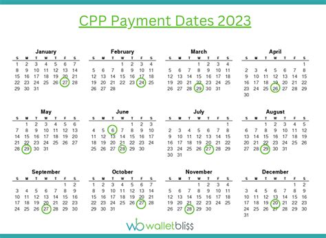 cpp payment dates 2023 amount