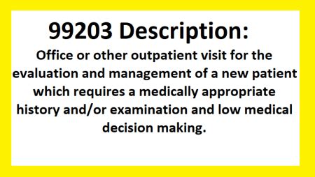 cpt code 99203 definition