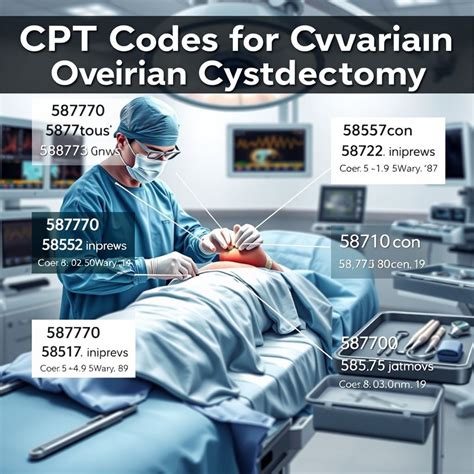 cpt code laparoscopic ovarian cystectomy