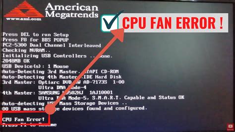 Cpu Fan Error In Post