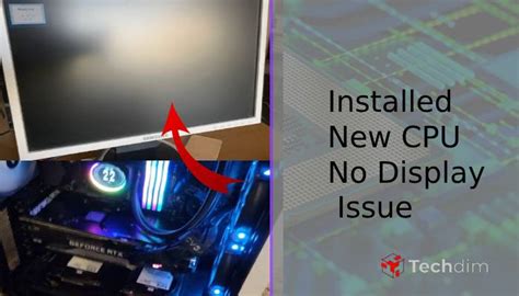 Cpu Is On But No Display In Monitor