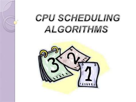 cpu scheduling algorithms in os pdf