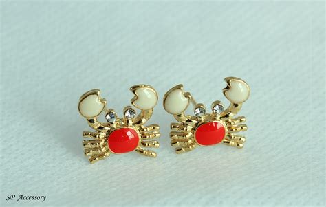 Crab Earrings Set