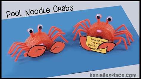 Crab Pool Noodle Craft