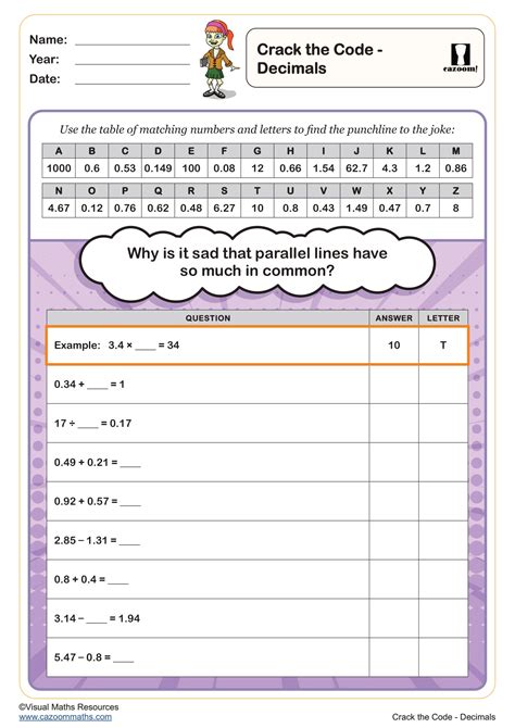 Crack The Code Maths Worksheets