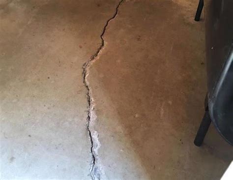 cracked basement floor