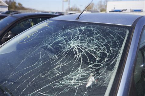 Cracked car window