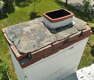 cracked chimney cap