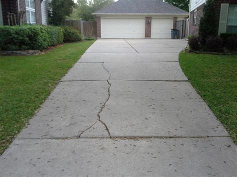 cracked driveway