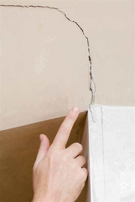 Cracked drywall