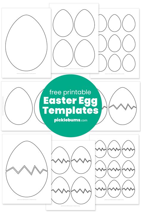 Cracked Easter Egg Printables