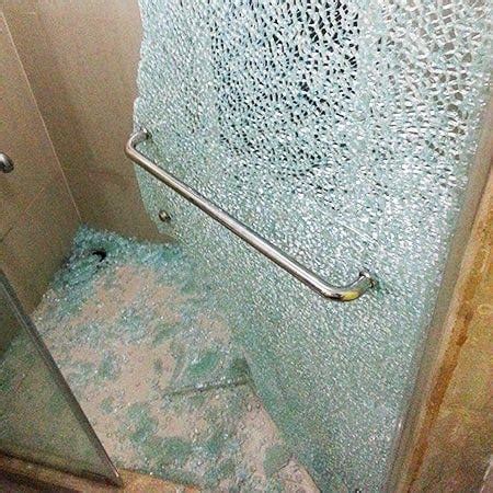 Cracked Shower Door