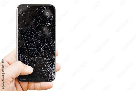 Cracked smartphone screen