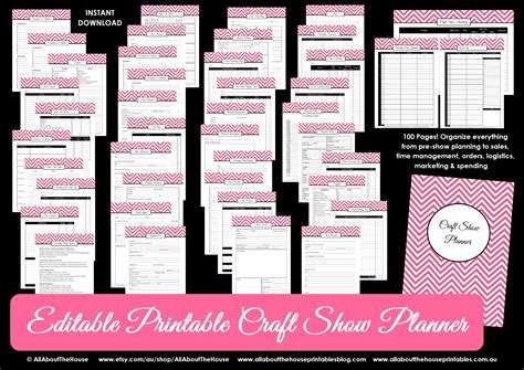 Craft Show Planner Printables