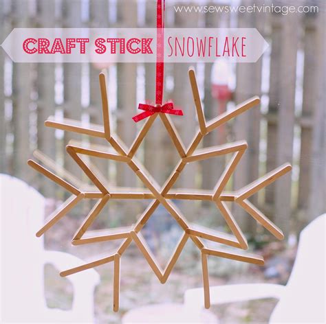 Craft Stick Snowflake