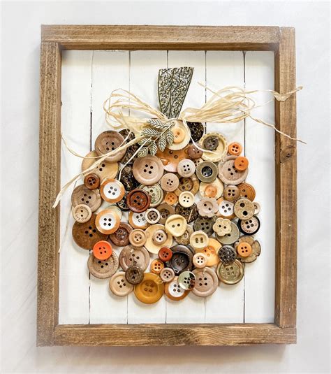crafts with buttons for fall