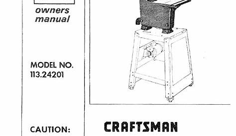 Craftsman 113243401 User Manual 12 INCH BAND SAW Manuals And Guides