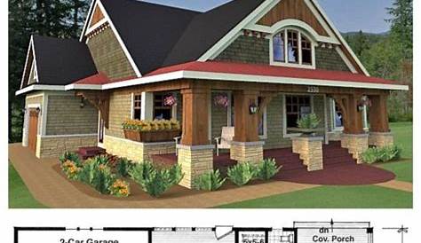 Craftsman Style House Plan - 4 Beds 3.5 Baths 2482 Sq/Ft Plan #120-184