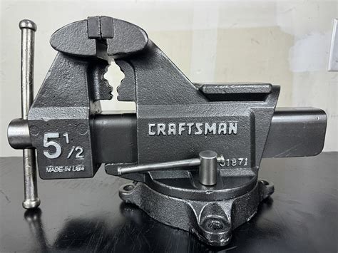 Experience Superior Workmanship with Craftsman Bench Vise - Top-Quality Tools for Your Workshop!