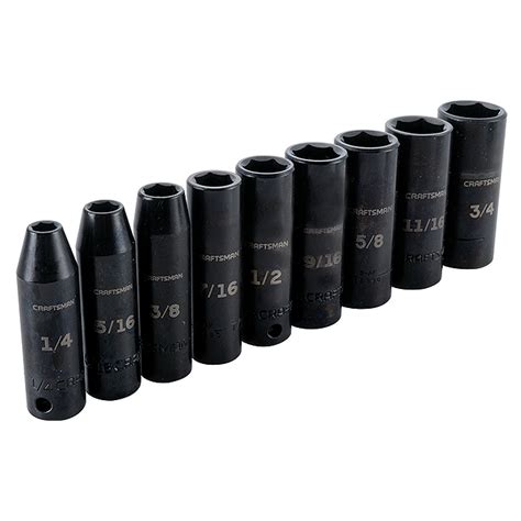 craftsman impact socket set 3 8