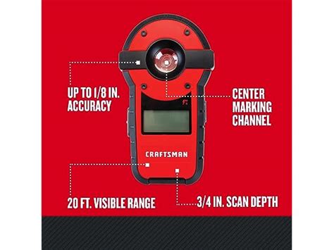 Laser Level And Stud Sensor, 20Foot Visibility Range CRAFTSMAN