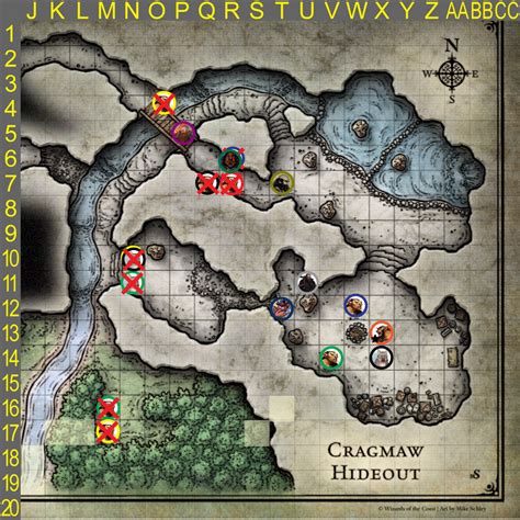 Cragmaw Hideout Player Map Printable