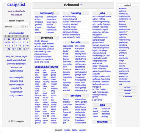 craiglist va