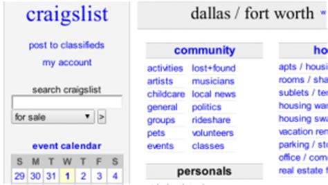 craigslist/dallas