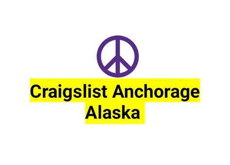 craigslist anchorage