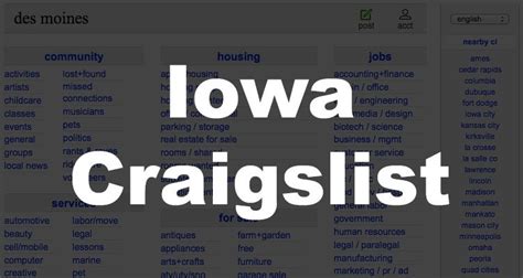 craigslist iowa