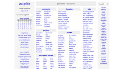 craigslist moscow pullman